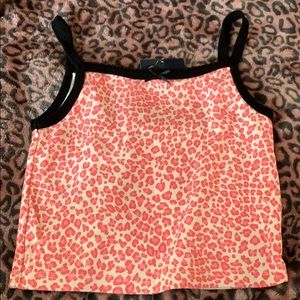 Pink cheetah print Belle tank